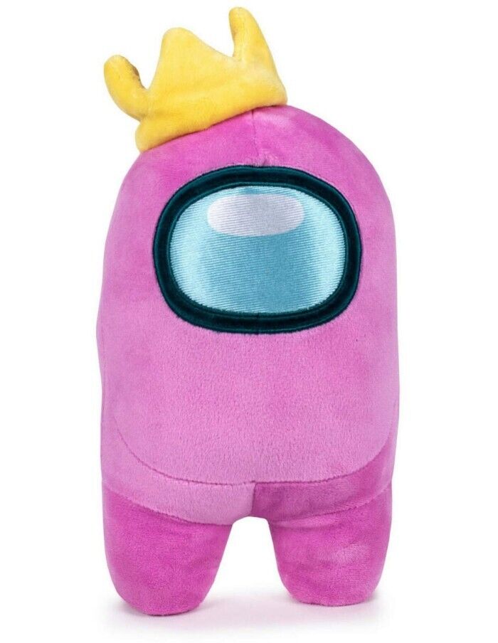 PLAY by PLAY PLUSH PELOUCHE TOIKIDO AMONG US PINK WITH CROWN PLUSH DOLL NEW