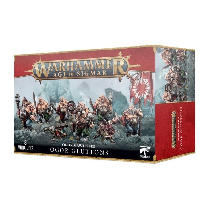 OGOR GLUTTONS set di 8 miniature OGOR MAWTRIBES warhammer AGE OF SIGMAR età 12+