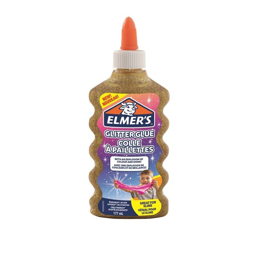 COLLA ELMER'S - GLITTER ORO 177ML. - NEWELL - SLIME - COD. 2077251