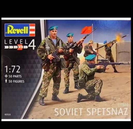 REVELL 1:72 SOLDATINI DA COLORARE SOVIET SPETSNAZ 1980S ART 02533
