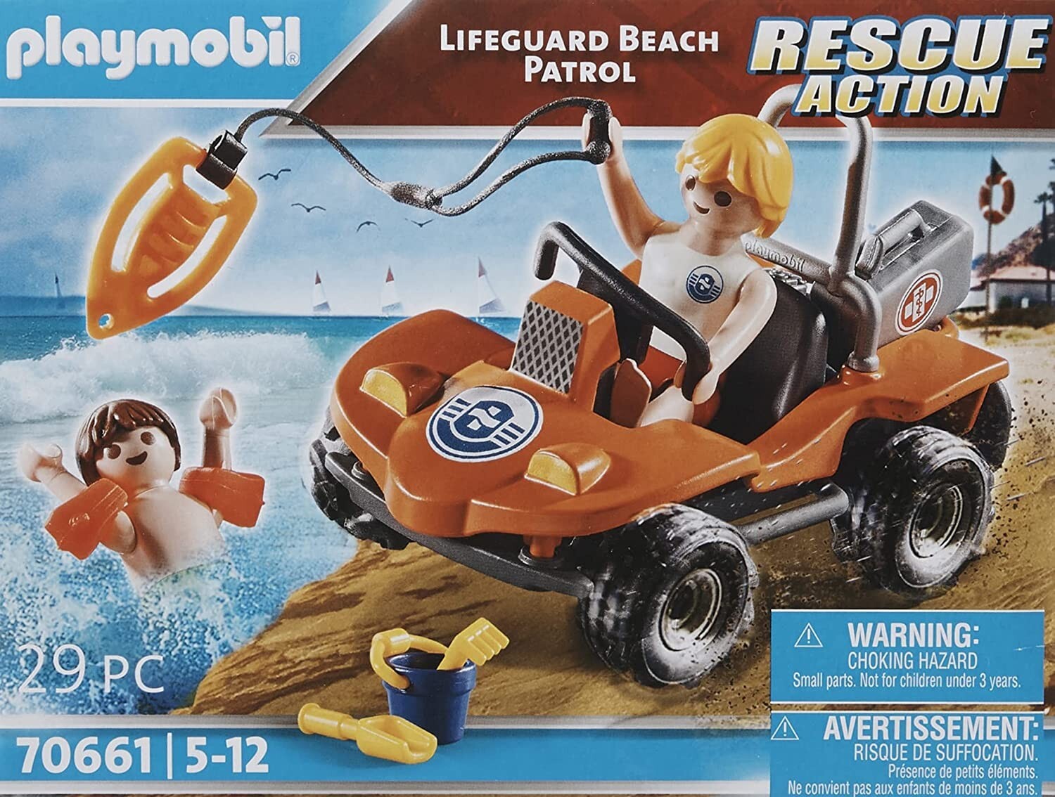 Playmobil 70661 Rescue Action Lifeguard Beach Patrol