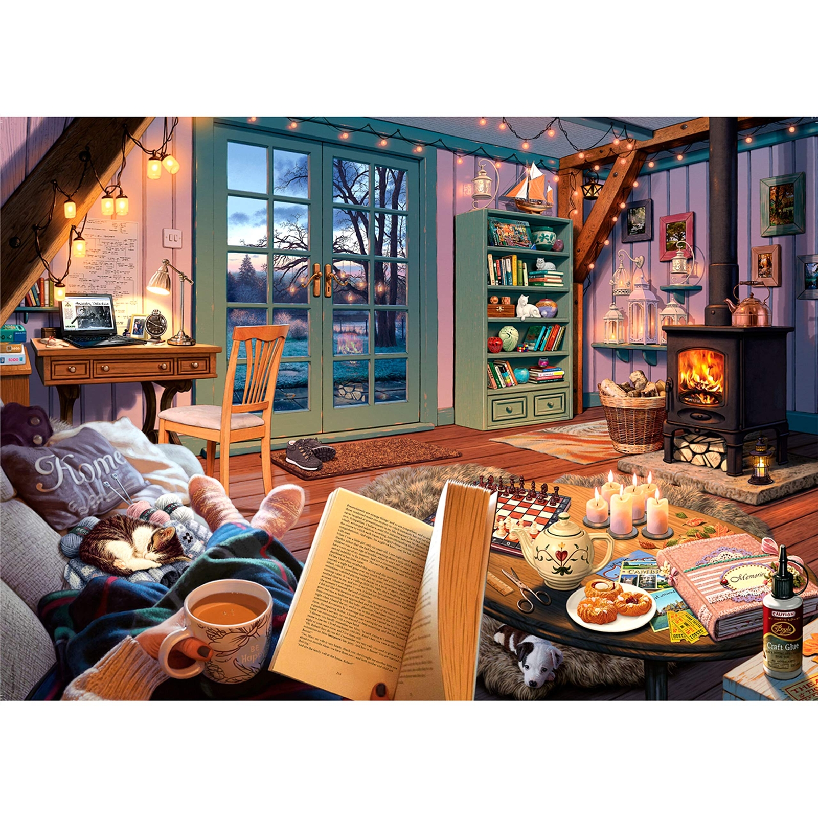 Ravensburger Cozy Retreat 500 Piece Large Format Jigsaw Puzzle for Adults - Ever