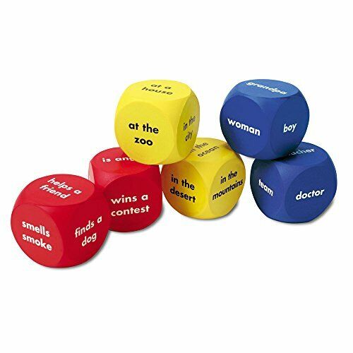 SOFT FOAM STORY STARTER WORD CUBES (o9k)