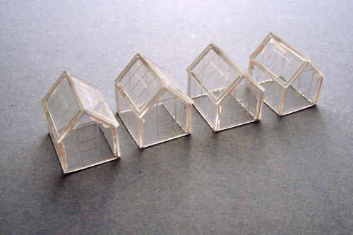 Gaugemaster GMKD22 - Serre X 4 N Gauge 18mm x 14mm x 18mm Plastica Kit 1st