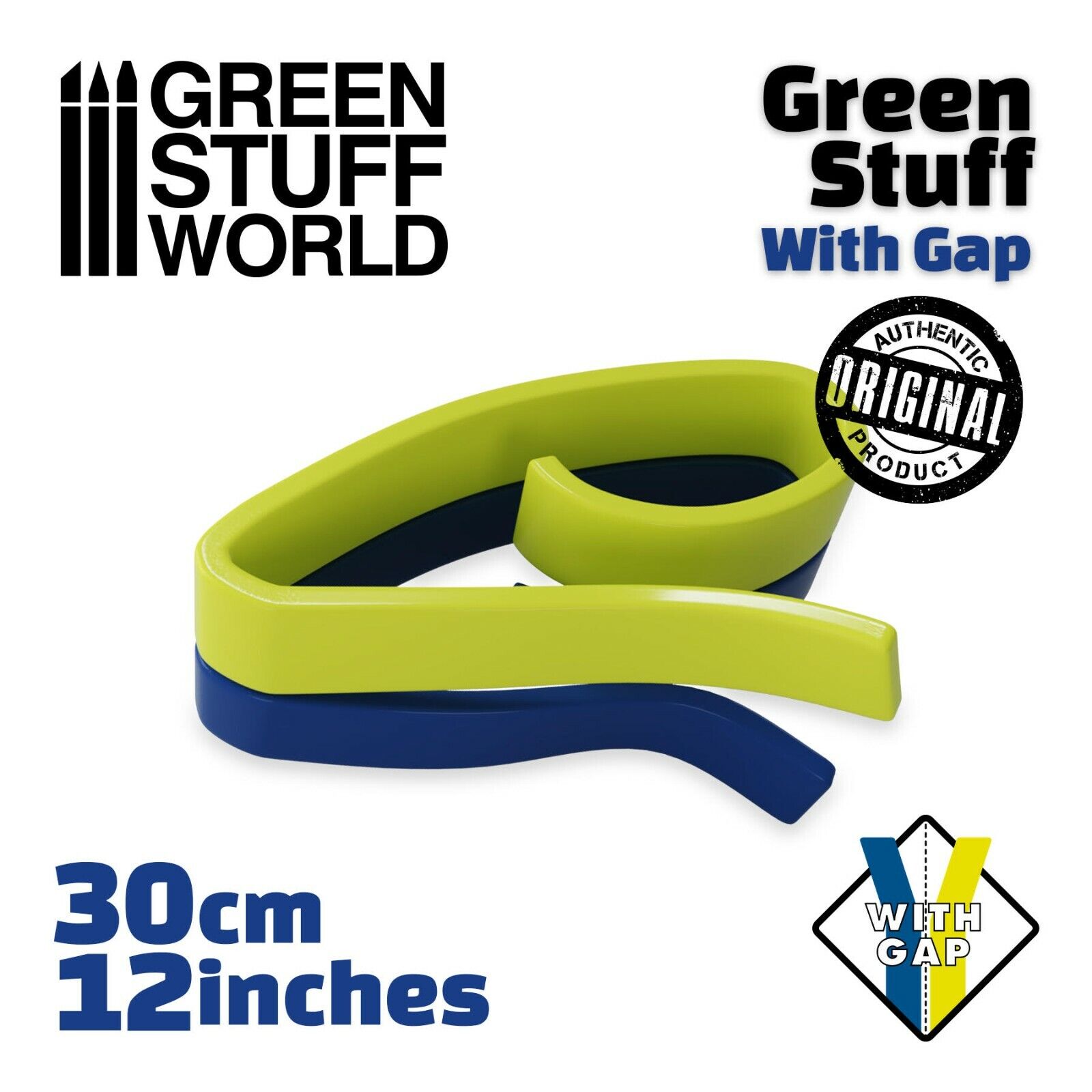 Green Stuff Kneadatite 12 inches (30 cm) con SPAZIO - Warhammer Stucco Verde 40k