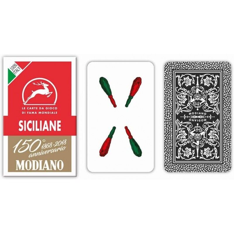 Carte da gioco siciliane 150° anniversario Modiano
