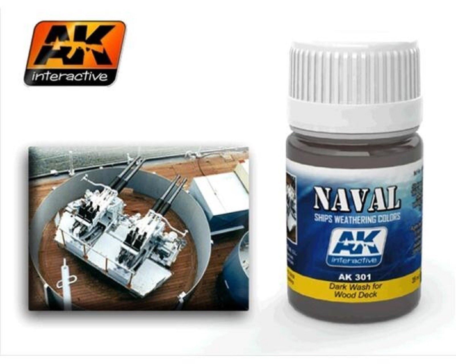 AK INTERACTIVE DARK WASH FOR WOOD DECK Cod.AK301