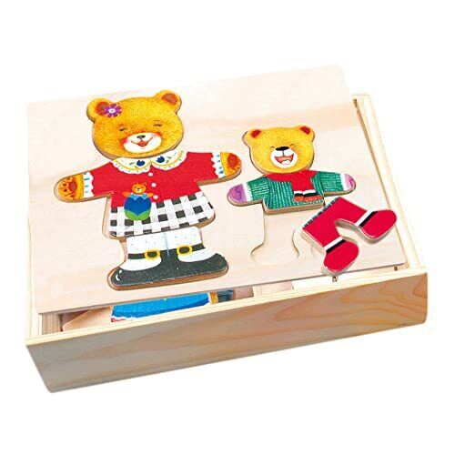 Bino 88023 - Puzzle Legno 2 Orsetti (H3R)