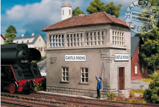 PIKO 61822 edificio di controllo traffico ferroviario 1/87