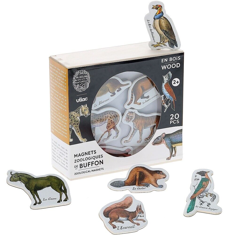 Magneti Zoologiques Da Buffon IN Legno -vilac Museo Nat. Storia Naturale 9622