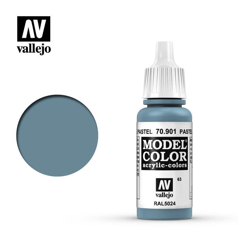 Valejo Model Color Acrylic Paint Colore Acrilico 063 Pastel Blue 70901 VALLEJO