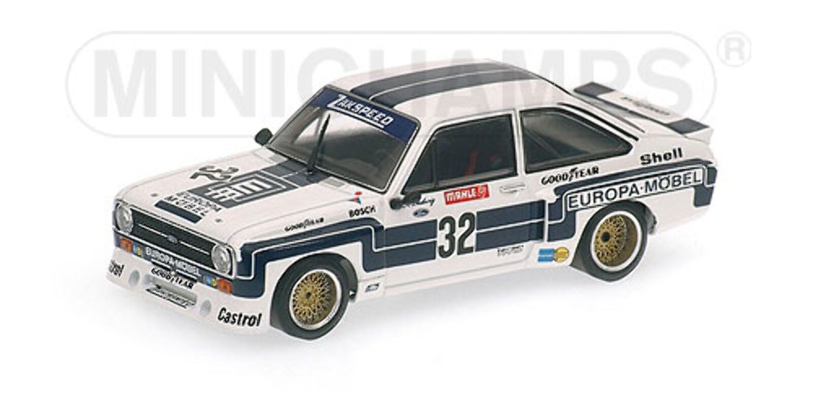 FORD ESCORT IIRS 1800 SUPERSPRINT WINNER DRM NUERBURGRING 1976 KLAUS LUDWIG 1/43