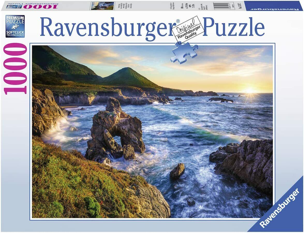 RAVENSBURGER PUZZLE 1000 PEZZI - TRAMONTO IN BIG SUR  70x50cm ART 15287