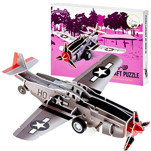 qollorette Macchinine a Carica 3D Puzzle Modellini Aerei Giochi da (s1w)