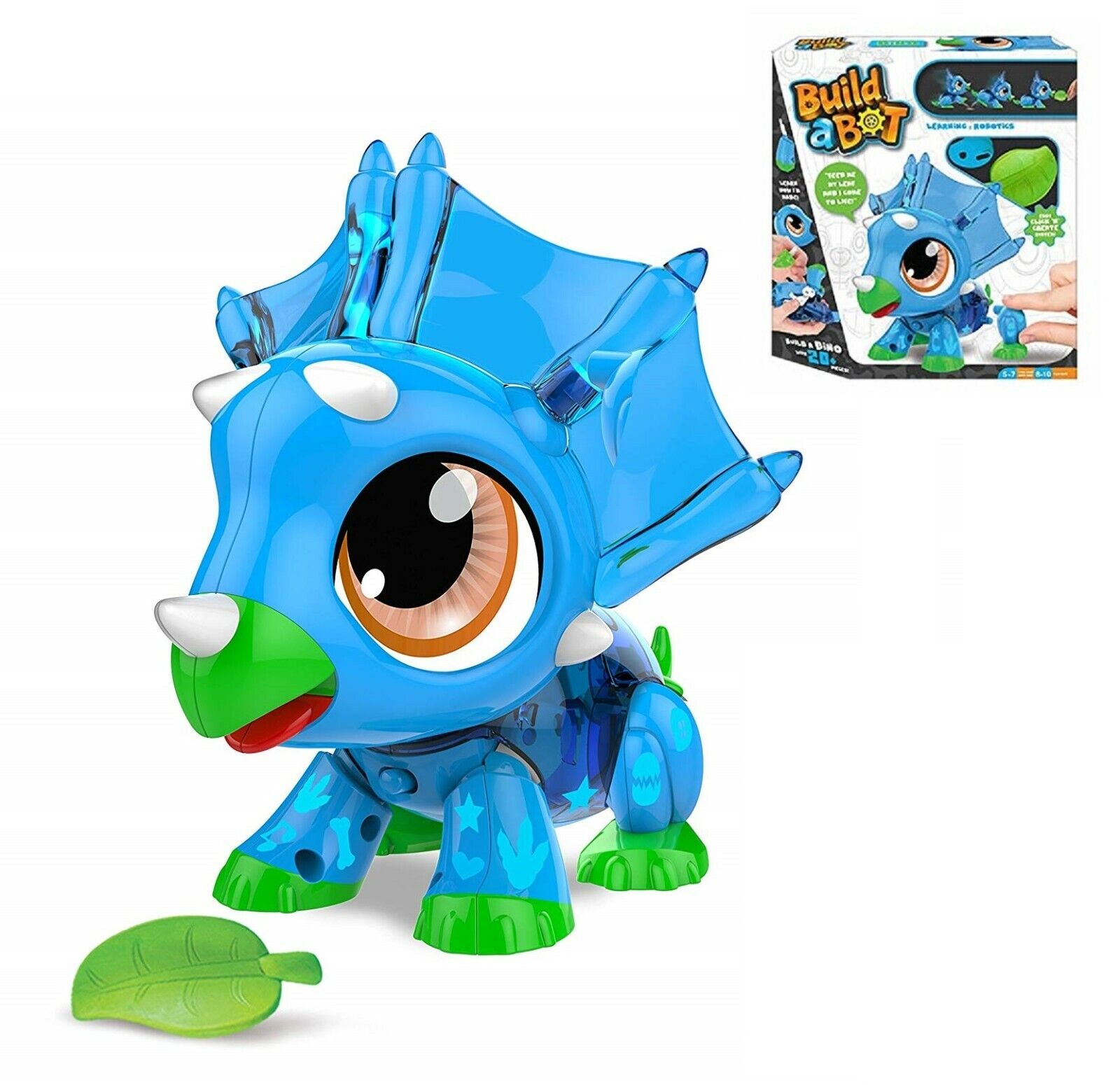 Robot Dinosauro Build a Bot Interattivo da Costruire 20pezzi per Bambini Ragazzi