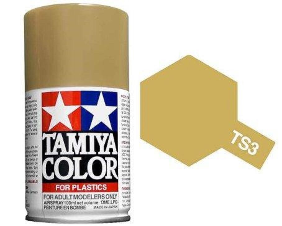 TAMIYA COLORE SPRAY PER PLASTICA DARK YELLOW GIALLO SCURO 100ml    ART TS3