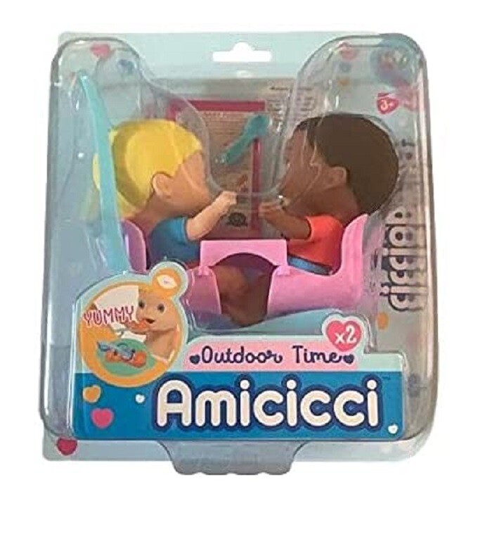 Giochi Preziosi Cicciobello Amicicci Outdoor Time Passeggino Doppio