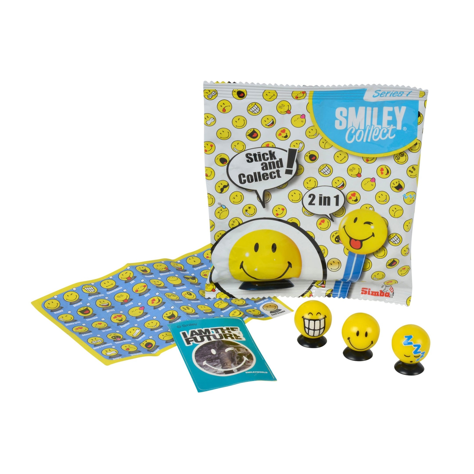 Simba 109363047 Smiley Collectable Figures, 50 Assorted Colours, Unisex Child