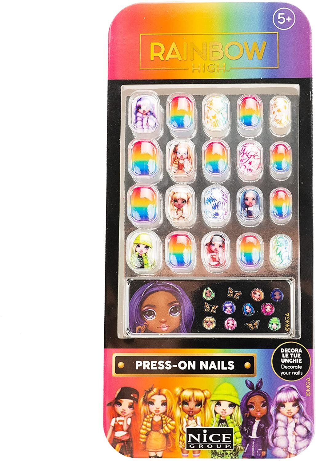 Press On Nails Rainbow High