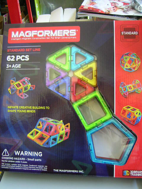 MAGFORMERS INTELLIGENT MAGNETIC CONSTRUCTION STANDARD SET LINE 62 PCS