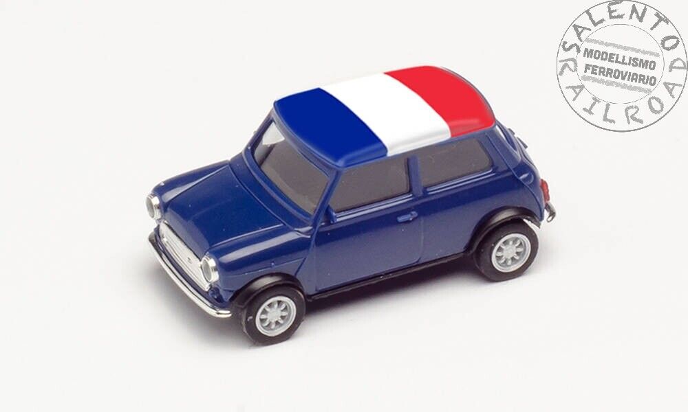 HERPA 420648 automobile Mini Cooper Euro 2021 bandiera Francia - 1:87
