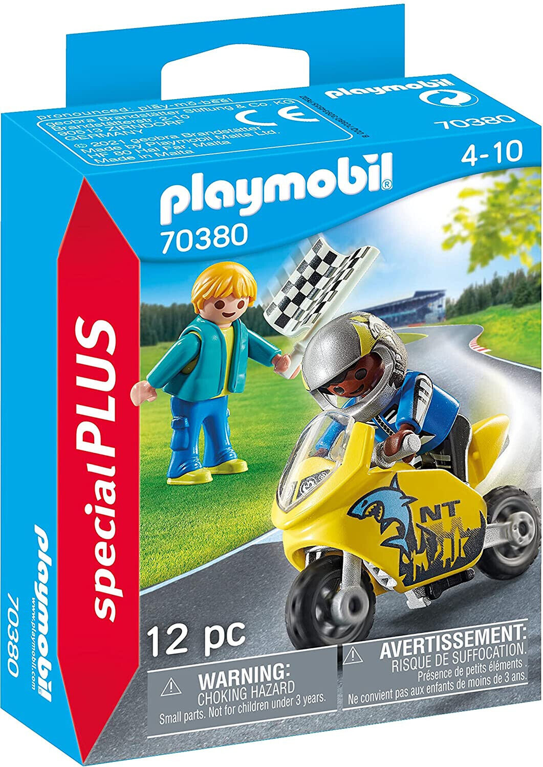 Originale PLAYMOBIL Special Plus 70380 - Ragazzi, Con Moto Di Corsa "