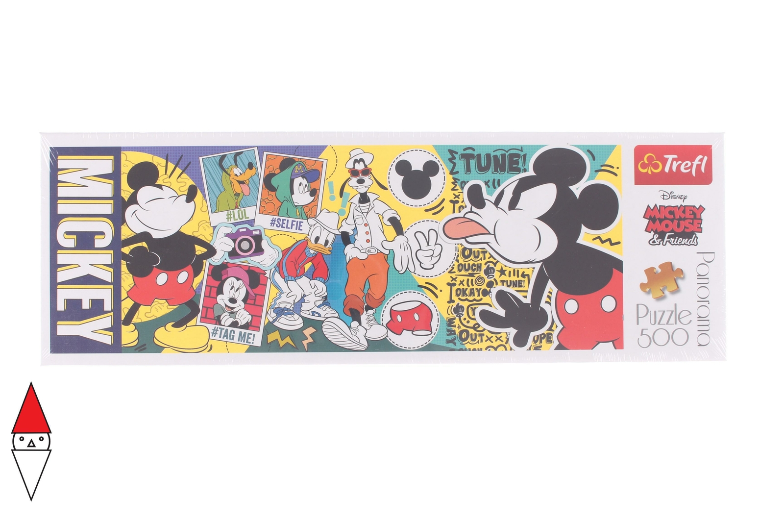 PUZZLE GRAFICA TREFL FUMETTI PANORAMA TOPOLINO MICKEY MOUSE 500 PZ