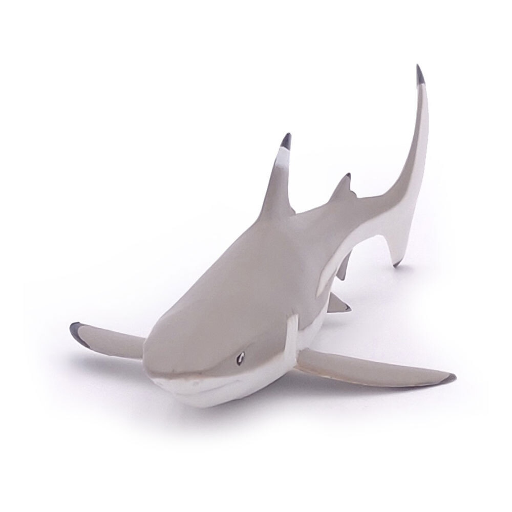 PAPO Marine Life Blacktip Reef Shark Toy Figure, Grey/White (56034)