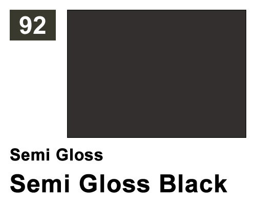 Mr.Hobby G092 Mr.Color Semi Gloss 092 Semi Gloss Black (10ml) modellismo