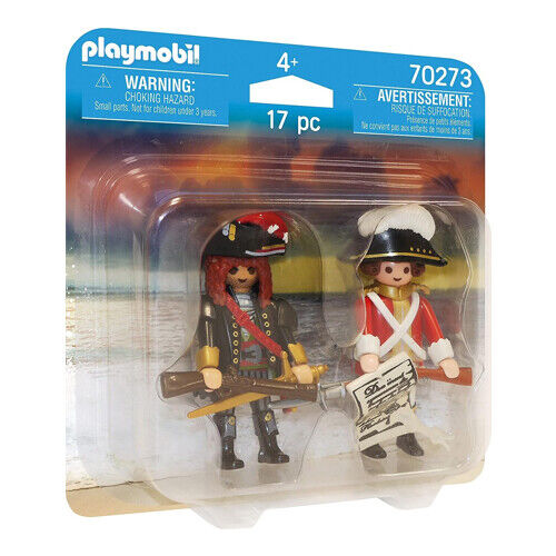 PLAYMOBIL PIRATA E SOLDATO DELLA MARINA REALE