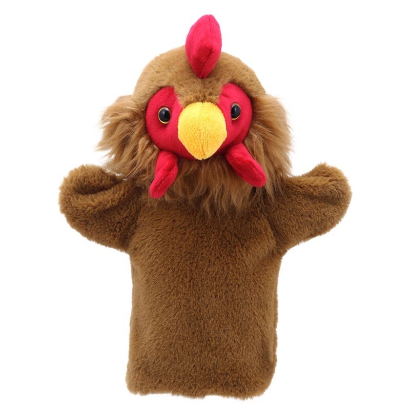 Burattino a guanto peluche gallina The Puppet Company PC00461 Marionnette hen