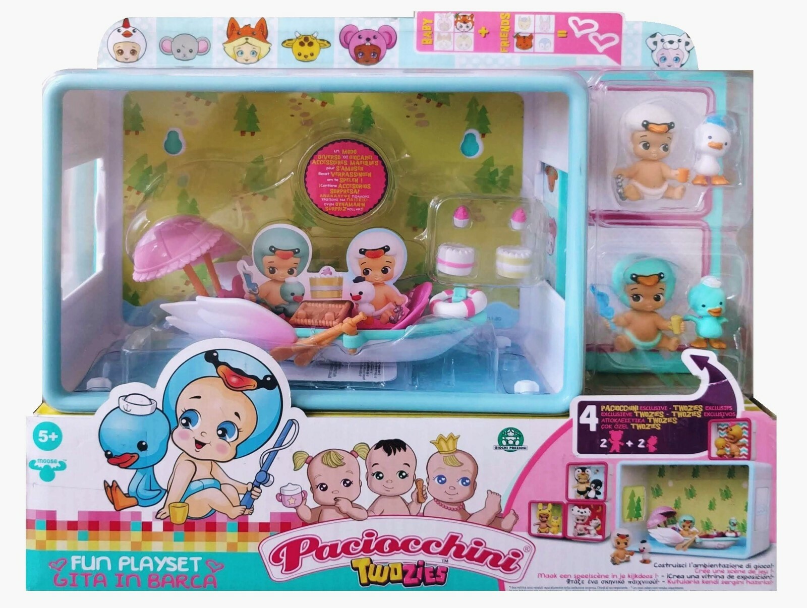 PACIOCCHINI TWOZIES FUN PLAYSET GITA IN BARCA - GIOCHI PREZIOSI