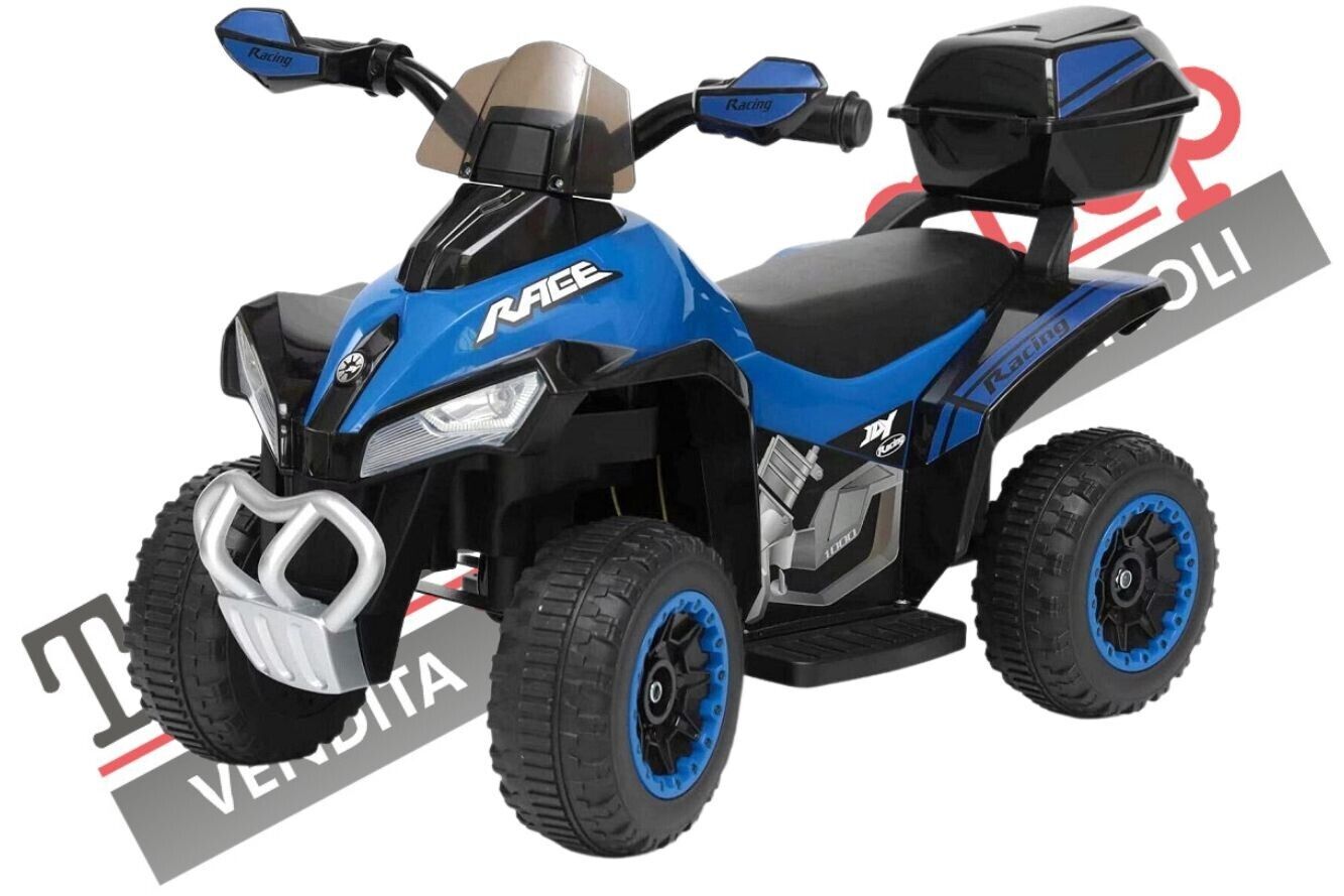 Quad Elettrico Per Bambini Mini Quad Deluxe 6V - Blu