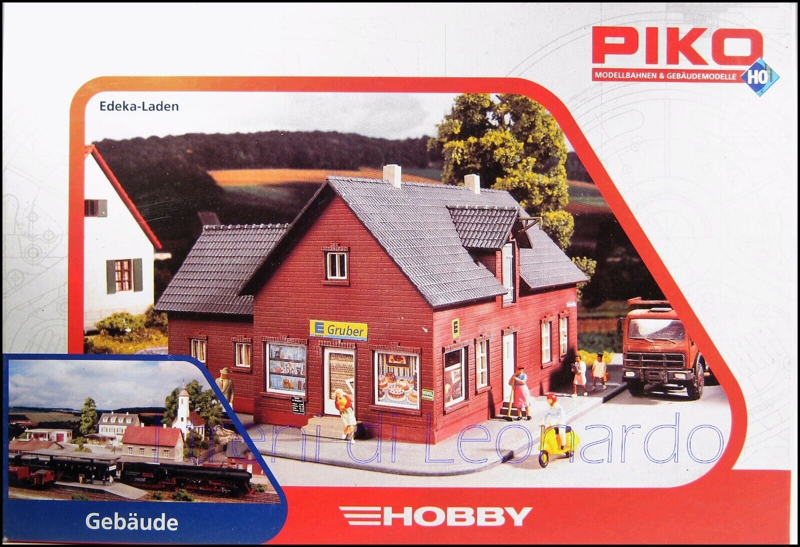 PIKO 61831 Negozio Edeka 19,4X16XH9 HO.