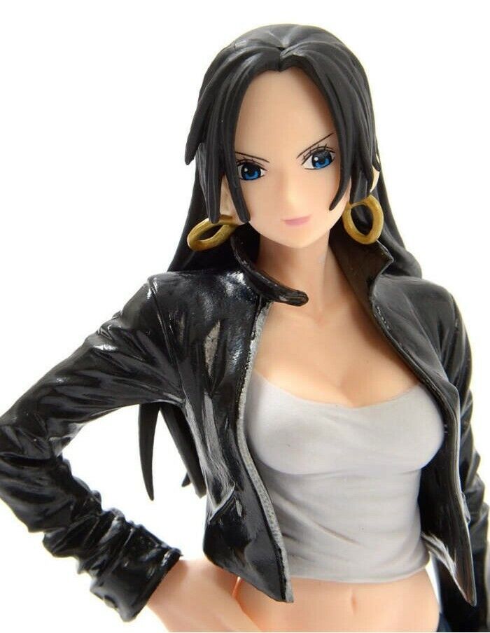 BANPRESTO ONE PIECE DXF JEANS FREAK 07 BOA HANCOCK BLACK DRESS PVC STATUE FIGURE