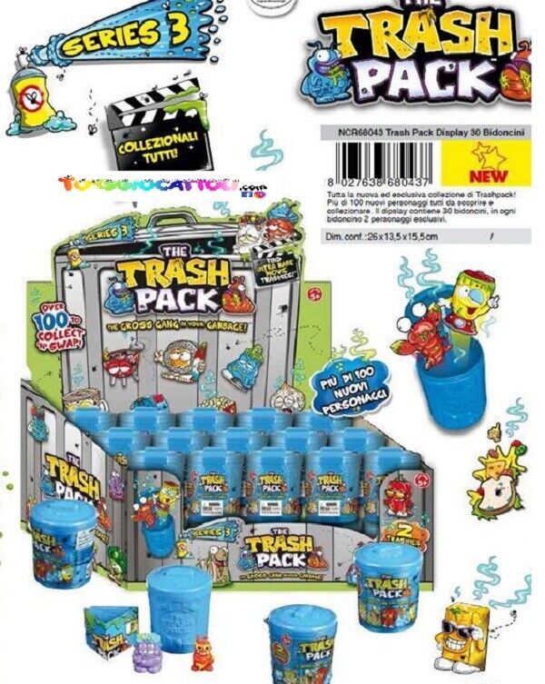 Trash Pack, Pattumeros Bidonciono prezzo 1 pezzo - contiene 2 personaggi