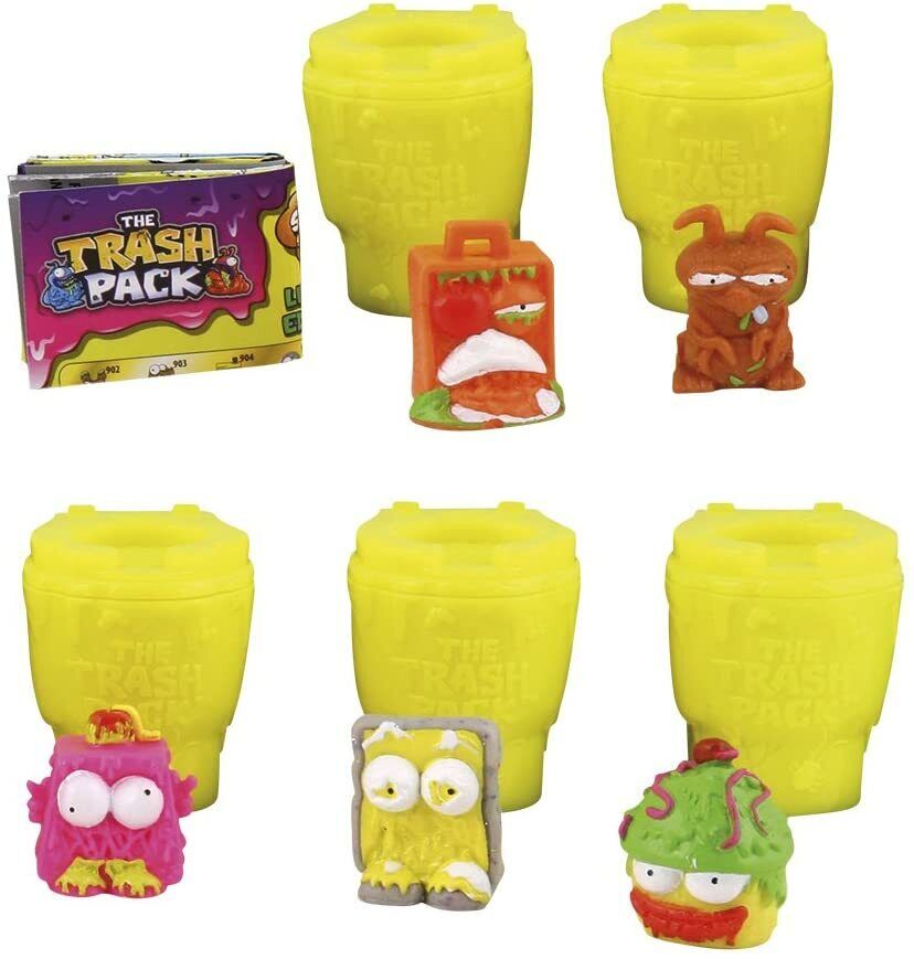 Trash Pack, Pattumeros Bidonciono prezzo 1 blister - contiene 5 personaggi