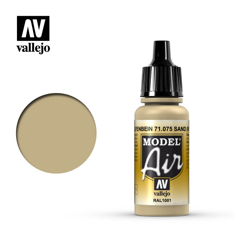 Vallejo Model Air Acrylic Color For Airbrush Acrilico Per Aerografo 71075 Ivory