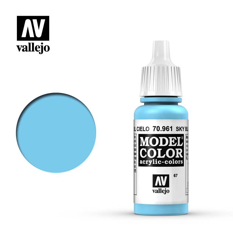 Valejo Model Color Acrylic Paint Colore Acrilico 067 Sky Blue 70961 VALLEJO