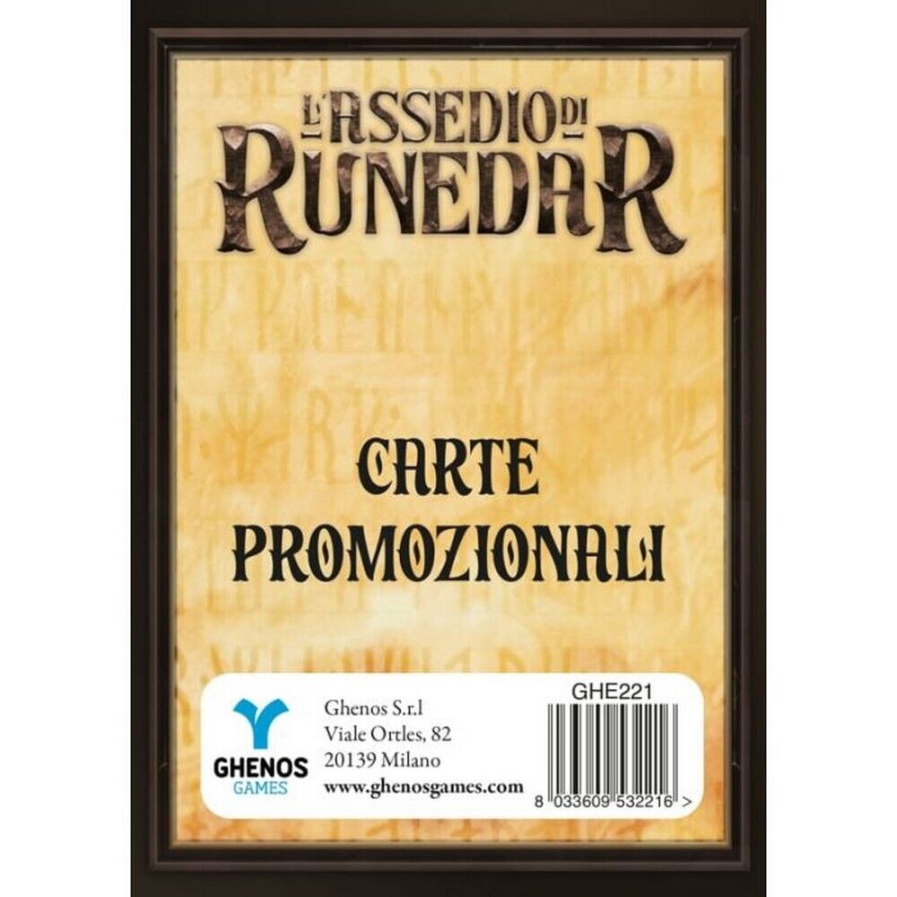 L'Assedio di Runedar - Carte Mercenario Gioco da Tavolo