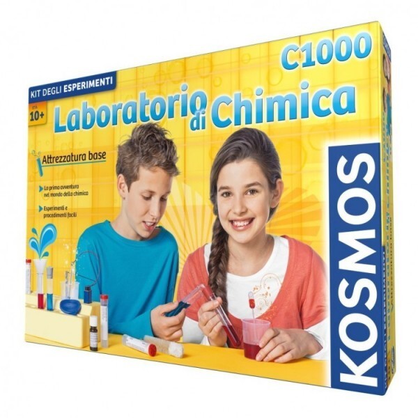 LABORATORIO DI CHIMICA in italiano C1000 attrezzatura base KOSMOS set esperiment