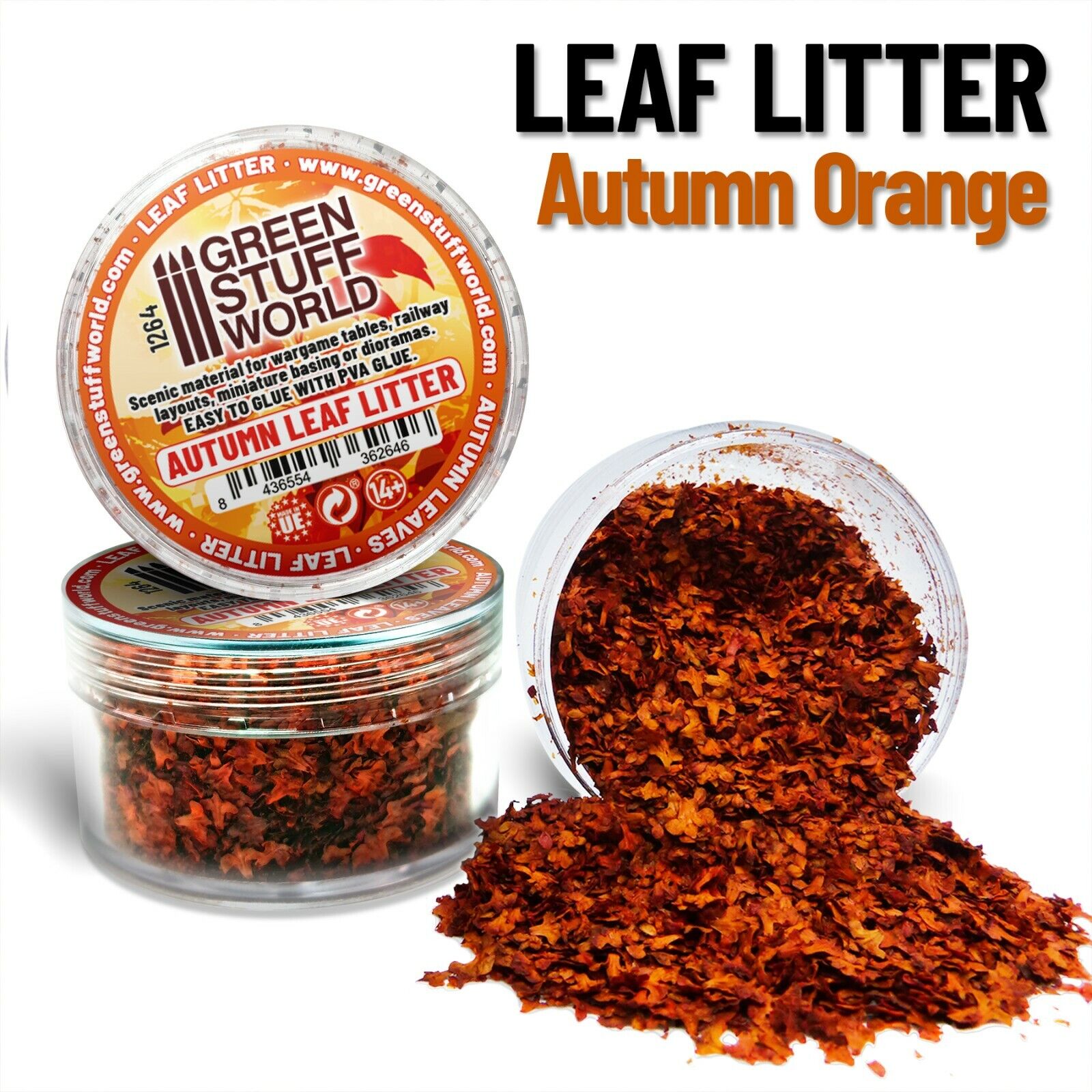 Modellazione di foglie naturali - Orange fall - Foglioline naturali modellismo