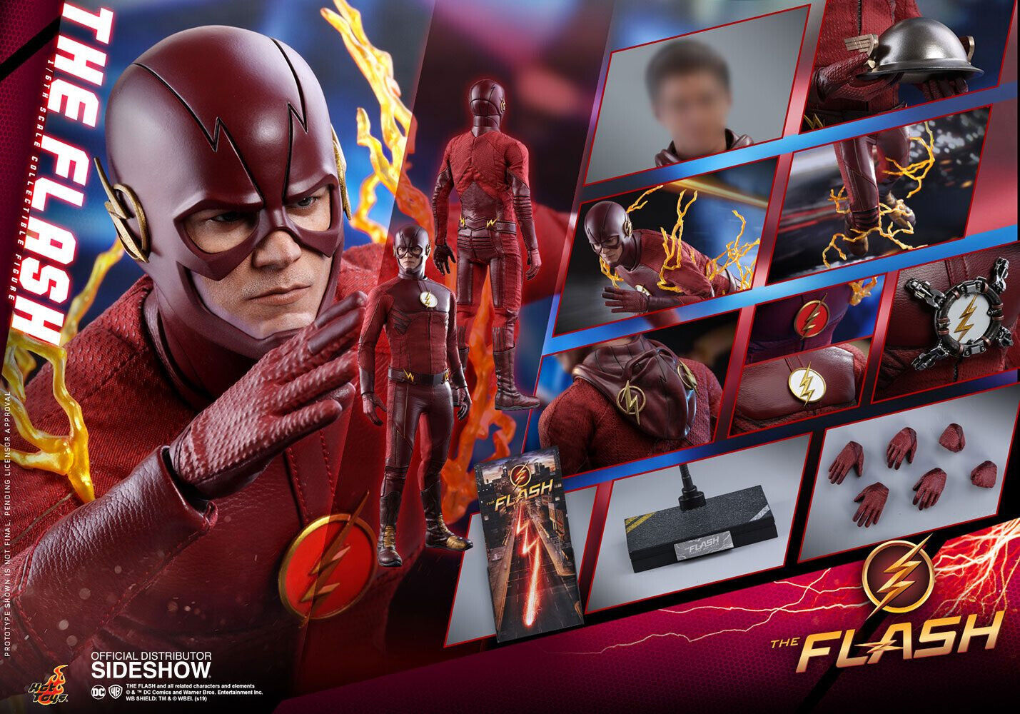The Flash Sixth Scale Figure by Hot Toys Tv  Masterpiece 1/6 HOT TOYS