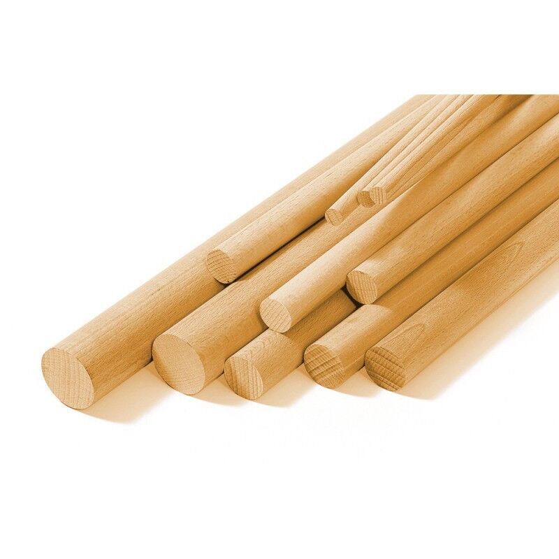 ASTE DIAM 8X 1000 MM (Pz 2)  TIGLIO DOWELS LINDENRAMIN  ( OcCre - 182208 )
