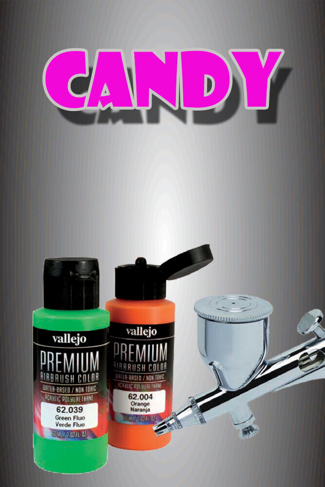 Vallejo Premium Airbrush Acrylic Acrilico Aerografo Candy 62079 Black 60ml.