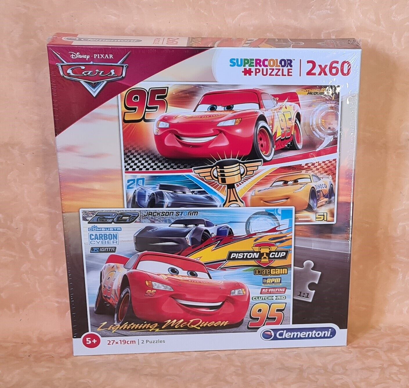 PUZZLE 2x60 PEZZI CLEMENTONI 07131 CARS 27x19cm L'UNO cod.26962
