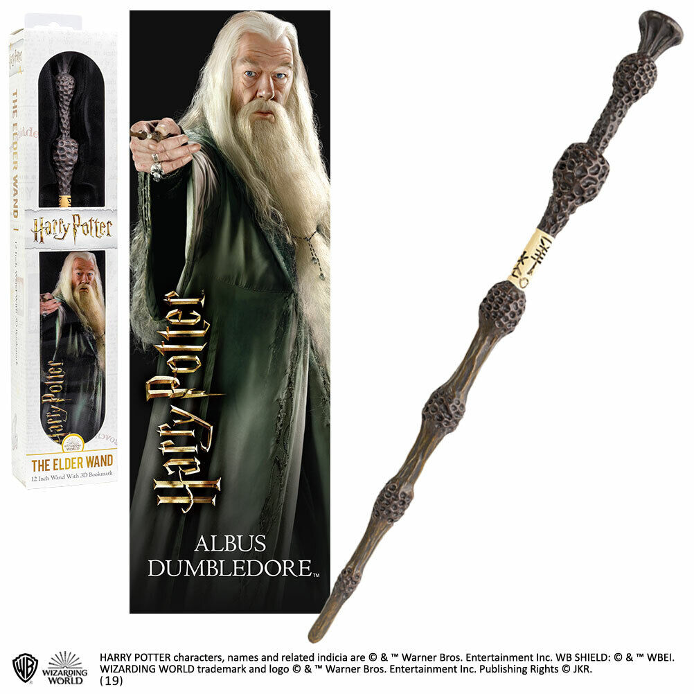 Harry Potter The Elder Dumbledor Silente Bacchetta in PVC Segnalibro Prismatico