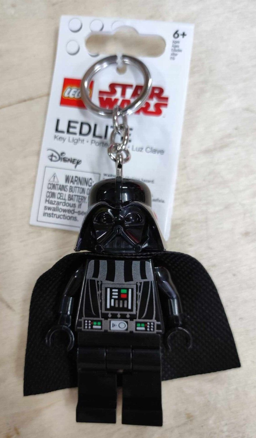 LEGO PORTACHIAVI LUMINOSO MINIFIGURE STAR WARS DARTH VADER