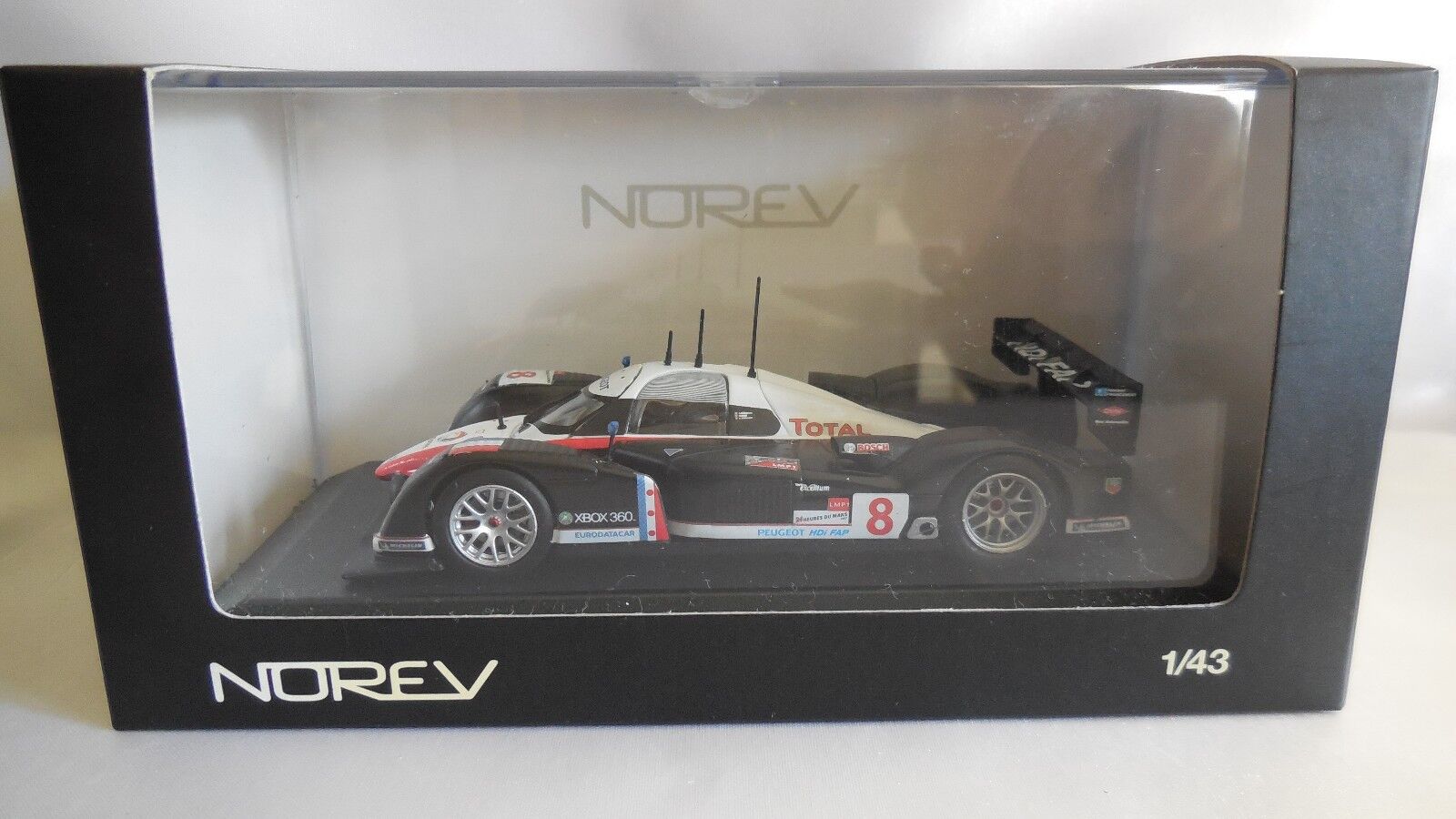 NOREV 1/43 PEUGEOT 908 HDI FAP #8 LAMY / SARRAZIN / BOURDAIS 2nd LE MANS 2007