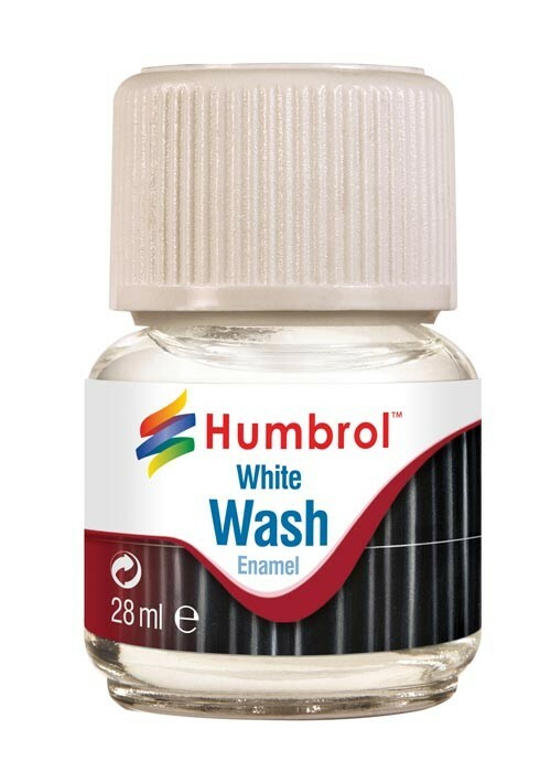 HUMBROL WHITE WASH ENAMEL SMALTO BIANCO PER LAVAGGI  INVECCHIAMENTO 28 ML AV0202